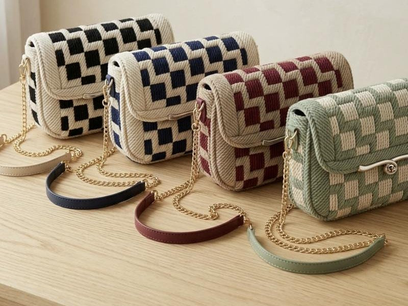 The Mosaic Flap Bag · 20 colorways in the book
